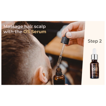 Rolylind OS Treatment for hair loss shampoo & hair growth serum combos- 5 Pcs (Serum­ 4x50ml + Shampoo 1x400ml)